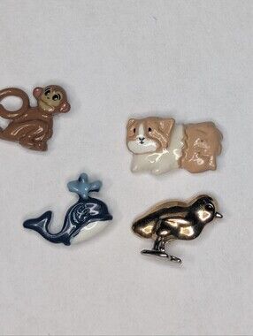 Origami Owls Charm Set: Monkey, Guinea Pig, Whale, Chick